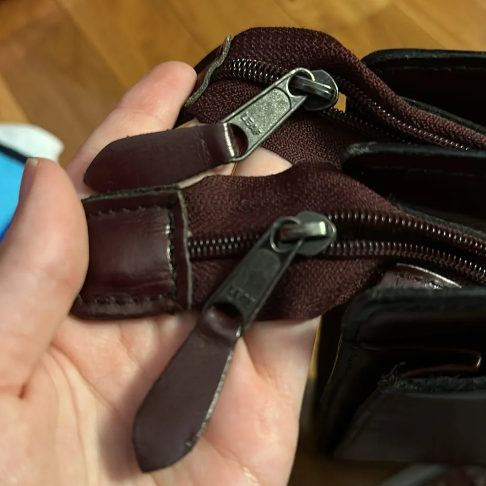 Burgundy leather Brief case